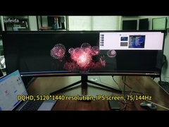 49 ιντσών 5K 75hz LCD LED Curved Monitor PC Ηλεκτρονικός υπολογιστής οθόνες παιχνιδιών
