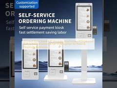 Οθόνη POS αφής Windows AIO 21,5 ιντσών με βάση δαπέδου, ενσωματωμένος θερμικός εκτυπωτής & σαρωτής γραμμωτού κώδικα για επιχειρήσεις λιανικής & εστίασης