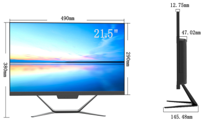 21,5 Ίντσα Βιομηχανική Οθόνη αφής 1920x1080 250cd/m2 4ms Απόκριση
